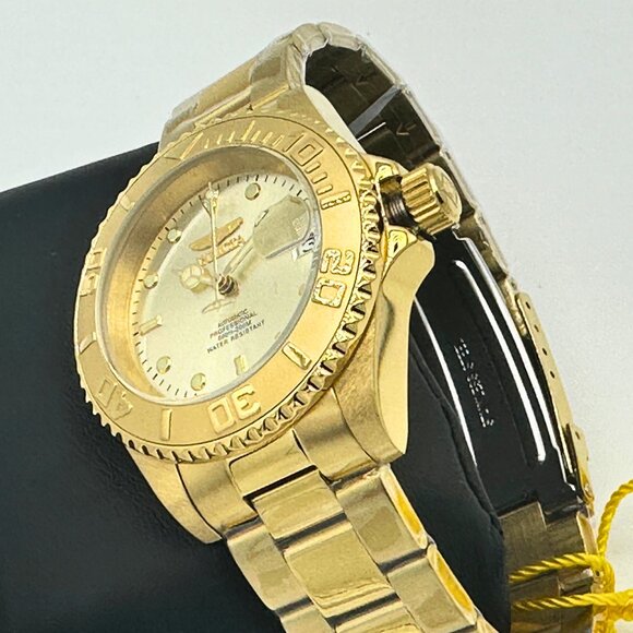 NEW Invicta Pro Diver 40mm AUTOMATIC Gold Tone Champaign Dial Mens Watch - Picture 6 of 10